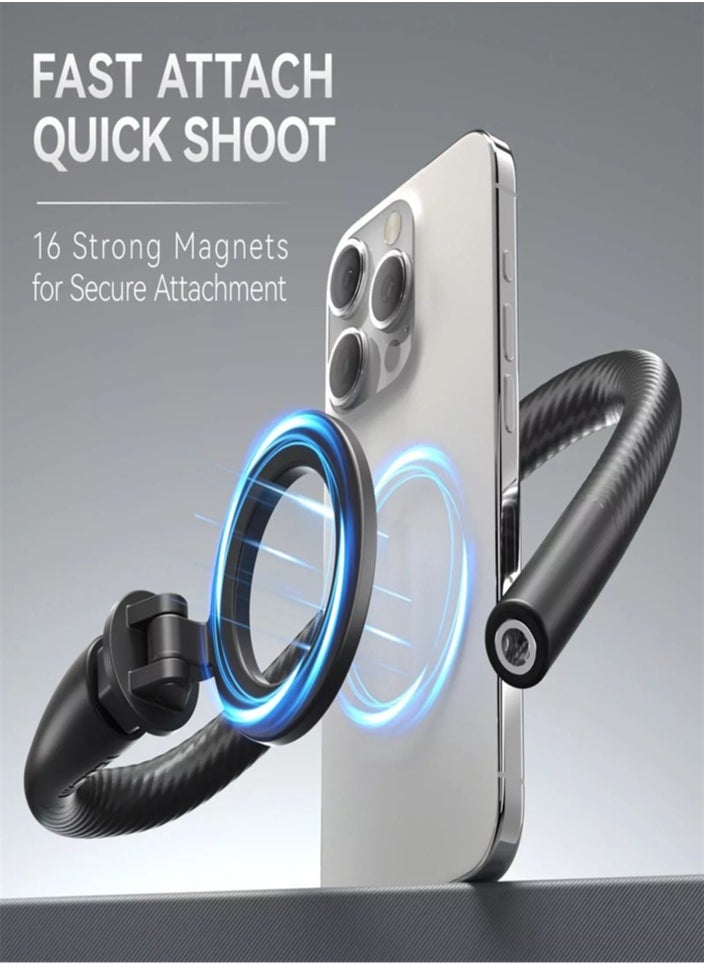 TELESIN Magnetic Octopus Tripod Phone Holder Flexible Clip For iPhone