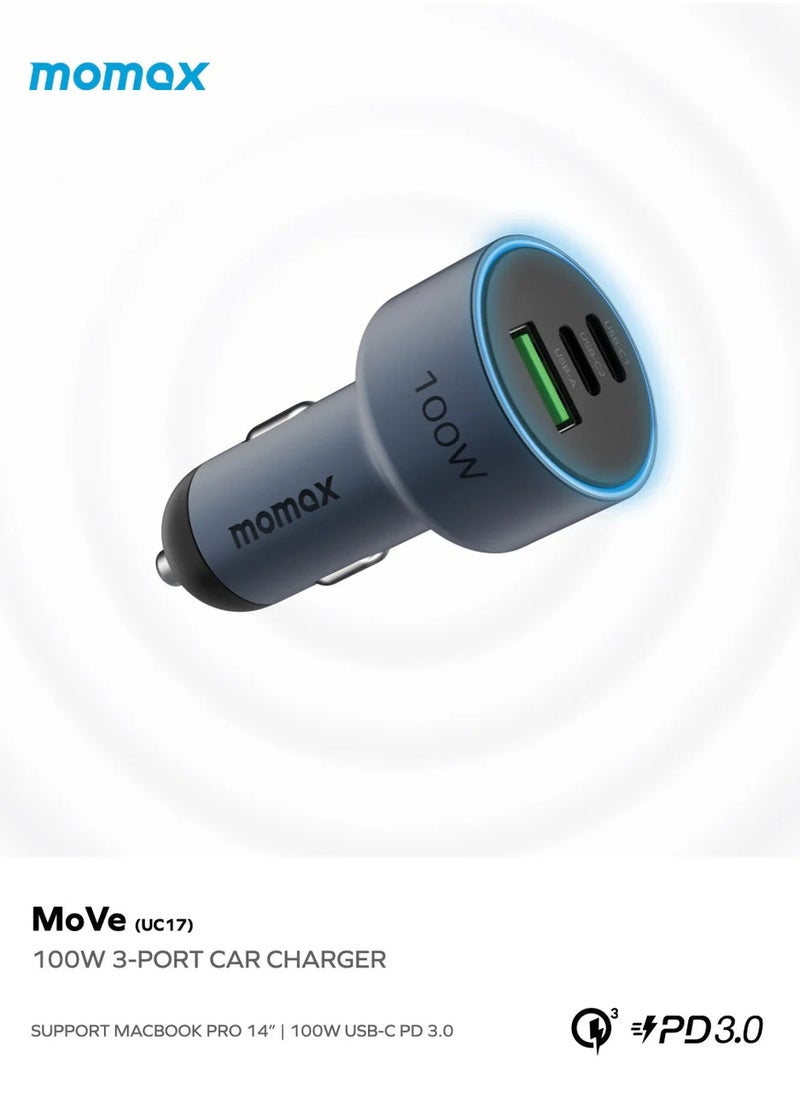 MoVe 3-Port Car Charger 100W