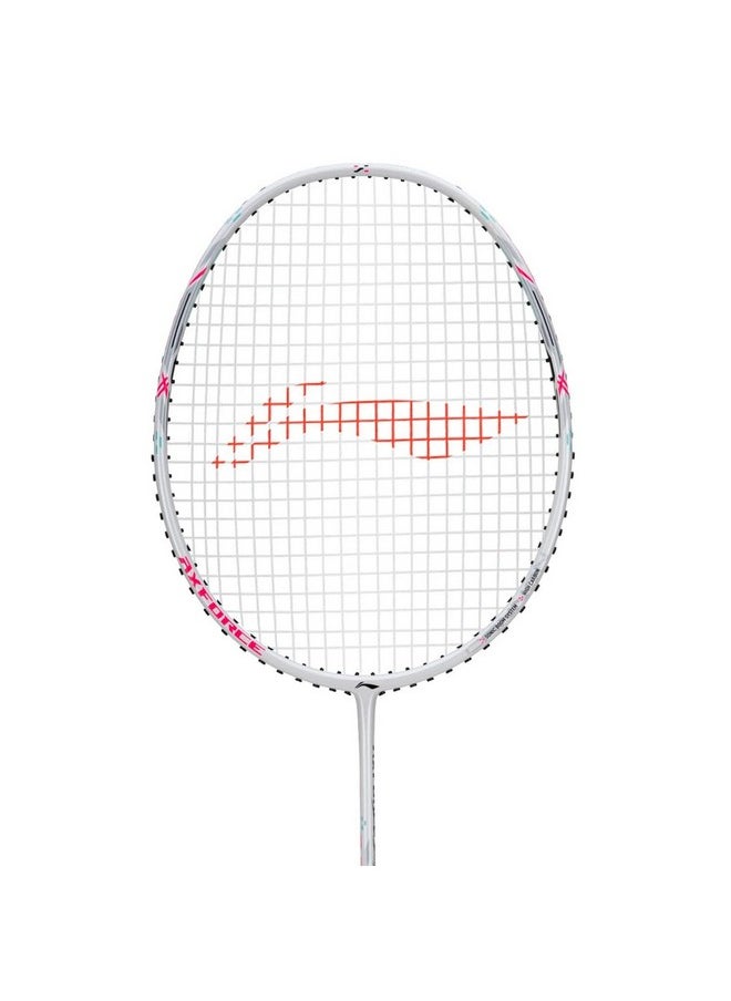 Li-Ning Graphite Ax Force Light Cannon Unstrung Badminton Racquet, 6U6 (White)