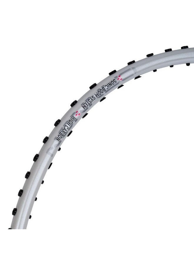 Li-Ning Graphite Ax Force Light Cannon Unstrung Badminton Racquet, 6U6 (White)