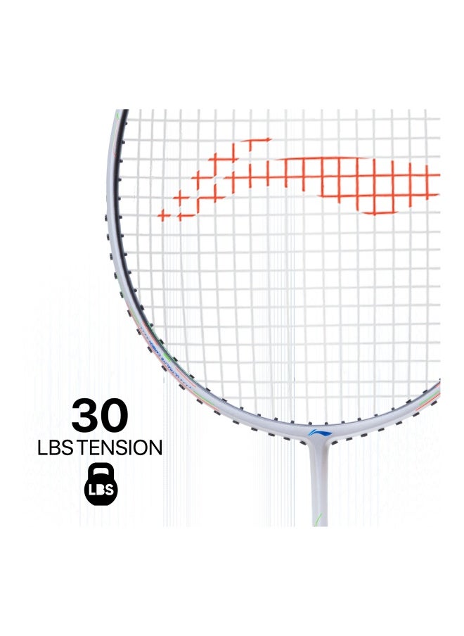 Wind Lite 900 II Carbon Fiber UnStrung Badminton Racket With Full Cover (White/Black), One Size