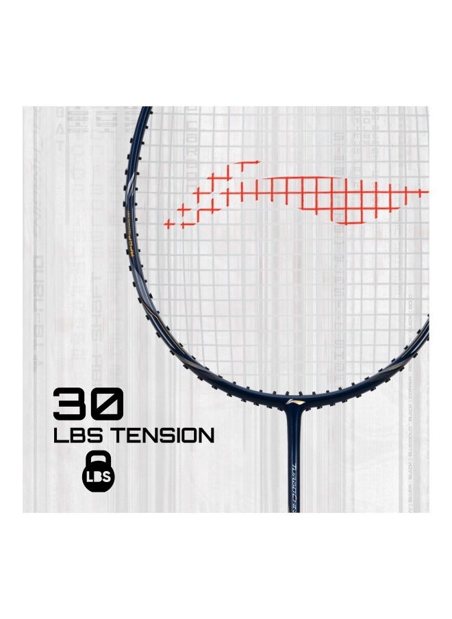 Li-Ning Turbo Charging Z Carbon Fibre UnStrung Badminton Racket with Free Full Cover (Navy/Silver)