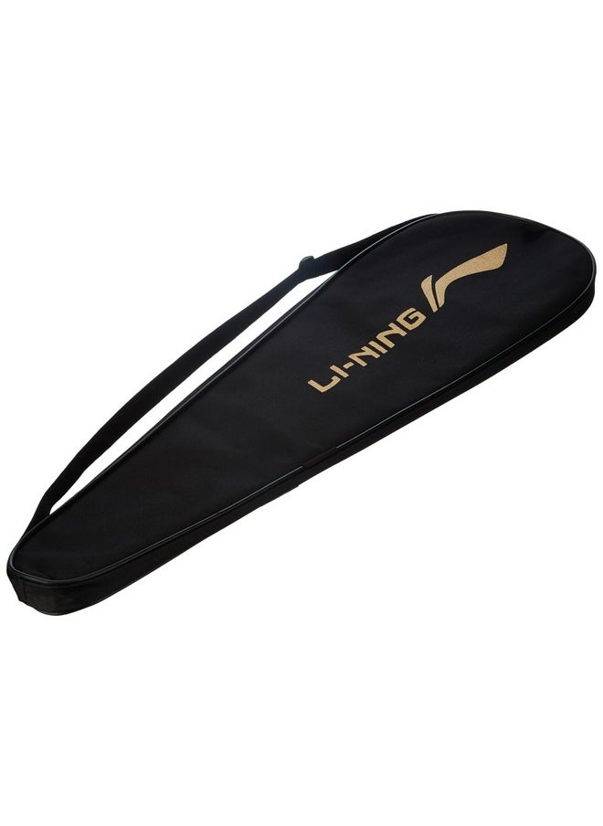 Li-ning Air-Force 80 G3 Carbon Fibre Strung Badminton Racket with Full Cover (80g, Black/Charcoal/Gold)