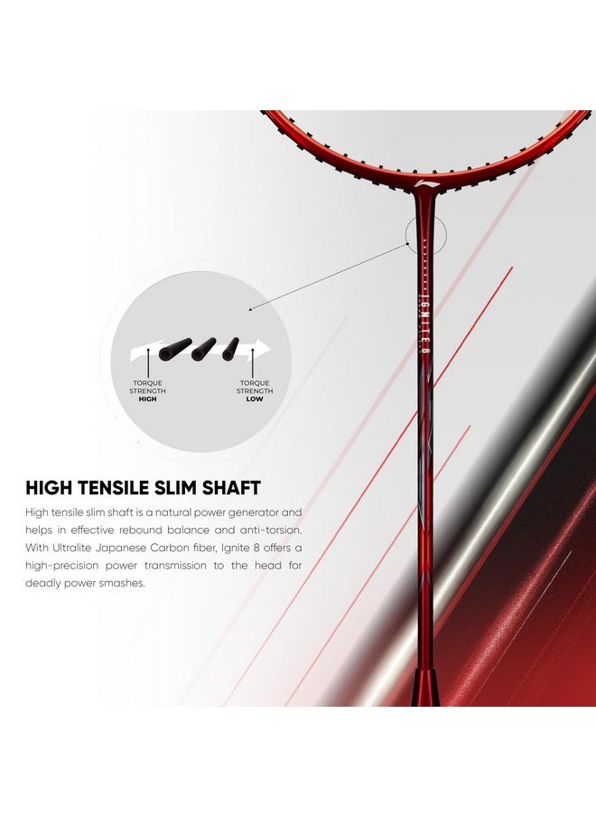Li-Ning Ignite Series Carbon Fibre Superlite Speed Racket wuth Full Cover (Dark Navy/Copper)