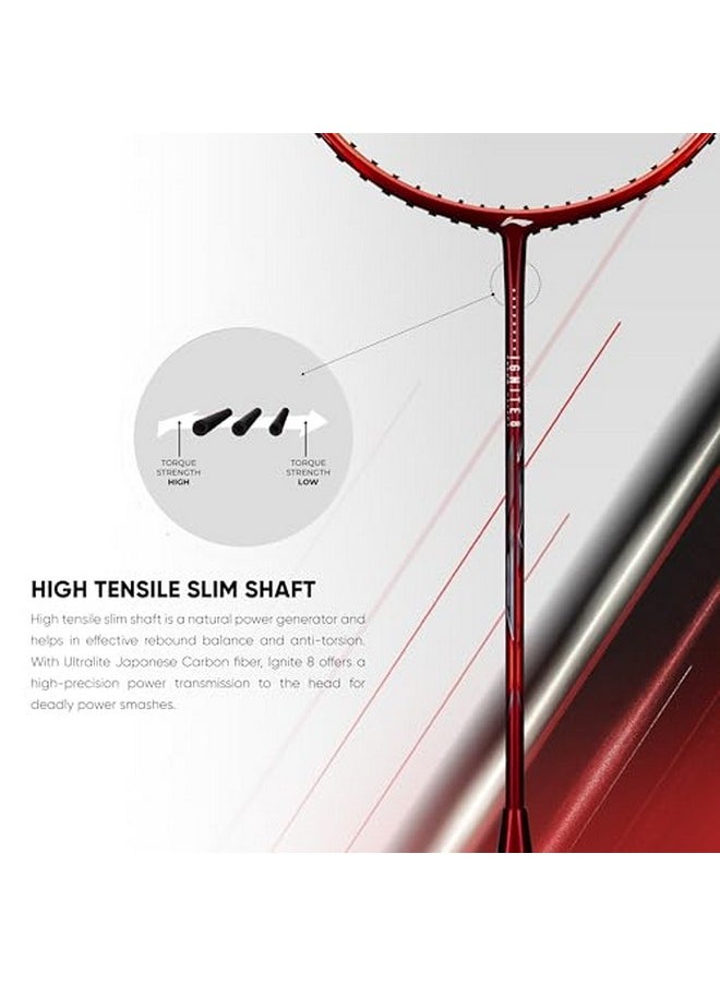 Li-Ning Ignite Series Carbon Fibre Superlite Speed Racket wuth Full Cover (Dark Navy/Copper)