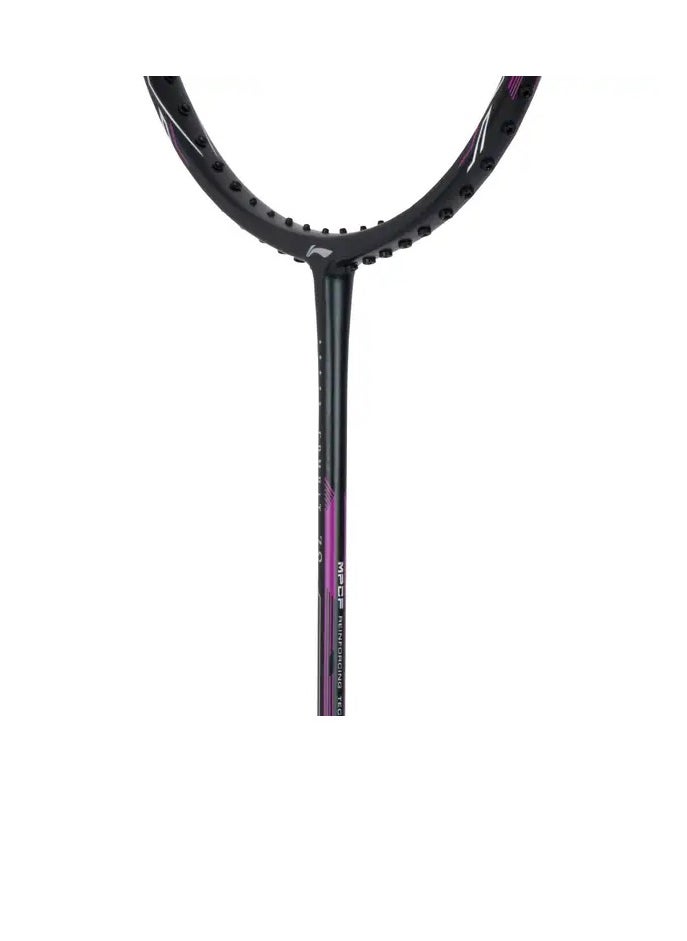 Combat Z8 Carbon Fibre Unstrung Badminton Racket With Free Full Cover (Dk-Slate-Grey/Pink)