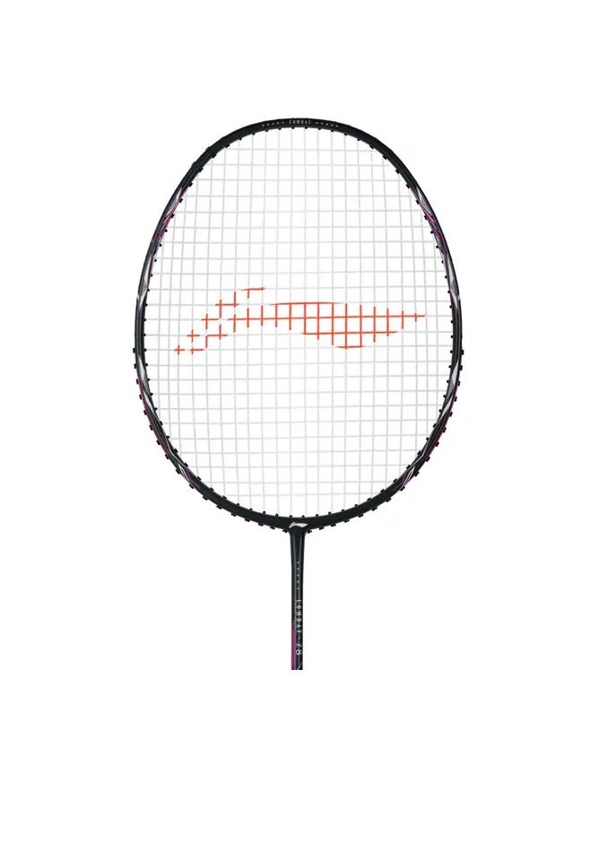 Combat Z8 Carbon Fibre Unstrung Badminton Racket With Free Full Cover (Dk-Slate-Grey/Pink)