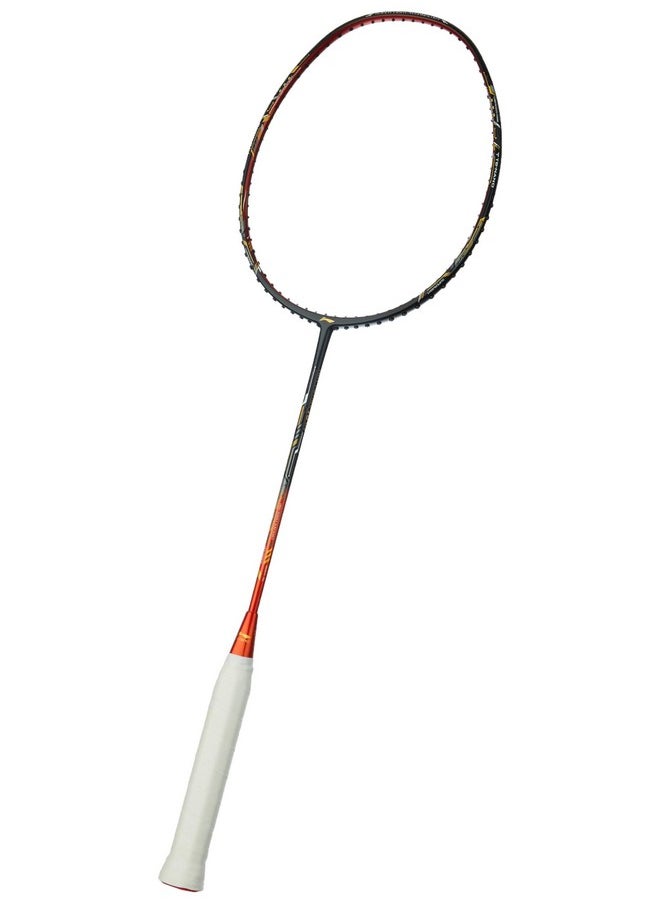 Li-ning Air-Force 78 G3 Carbon Fibre Unstrung Badminton Racket with Full Cover (78g, Black/Orange Red/Gold)