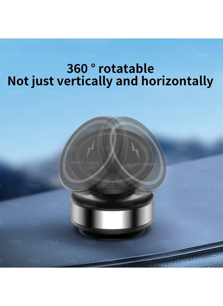 360°Rotation Car Wireless Charging Bracket Holder, Vacuum Suction Phone Mount for Car Metal and Glass Surface 15W Wireless charging Support CZ18