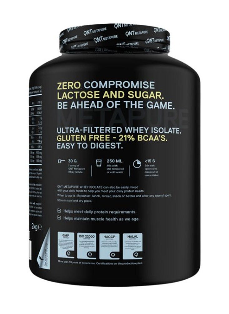 QNT Metapure Whey Isolate zero Vanilla 2KG