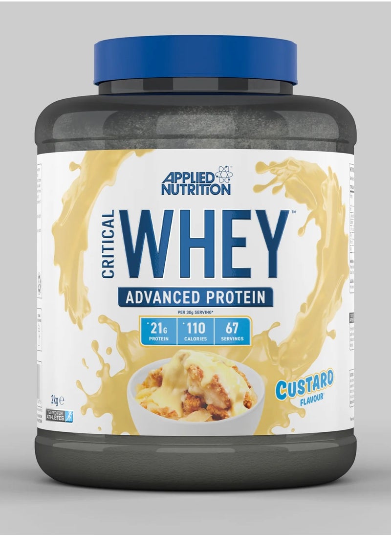 Applied Nutrition Critical Whey 2kg - Custard Flavor Advanced Protein Powder