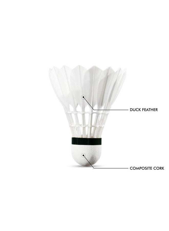 Li-Ning Strike Speed 77 Feather Shuttlecock (White Natural)