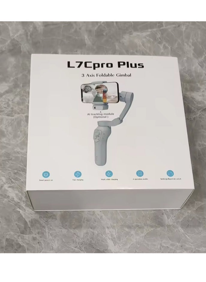 L7C Pro Plus Face Tracking Rotation Phone Gimbal Tripod 3 Axis Foldable Gimbal