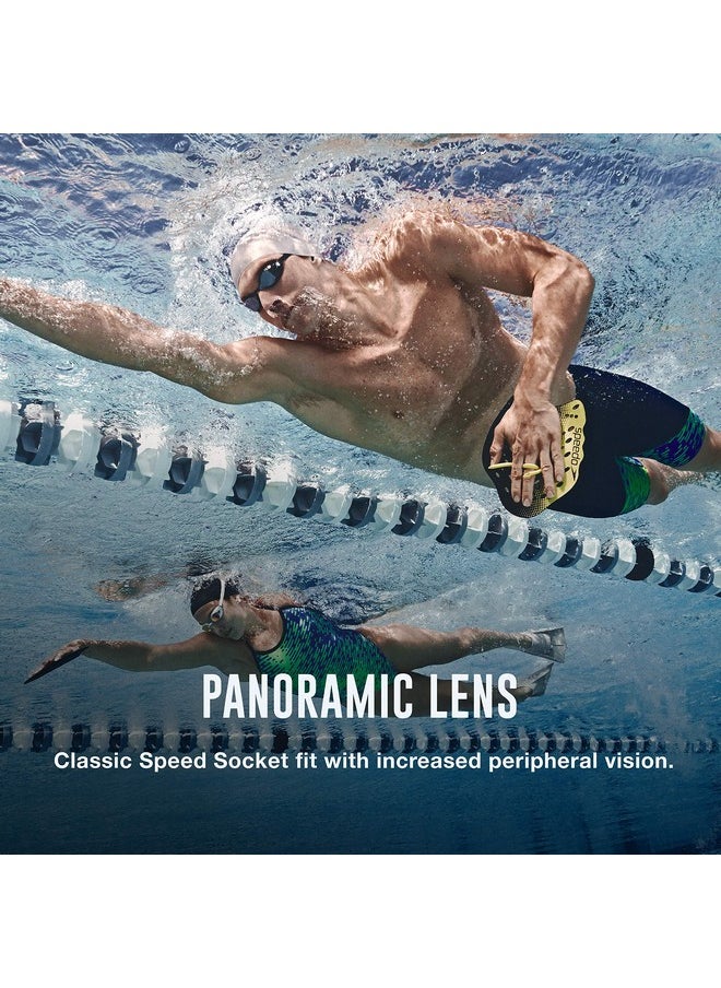 Unisex-Adult Swim Goggles Speed Socket 2.0 White/Black, One Size