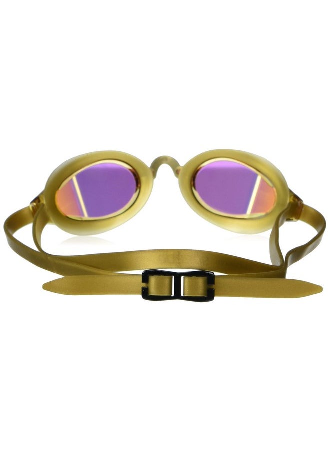 Speedo Unisex-Adult Swim Goggles Speed Socket 2.0 Gold Mirrored, One Size