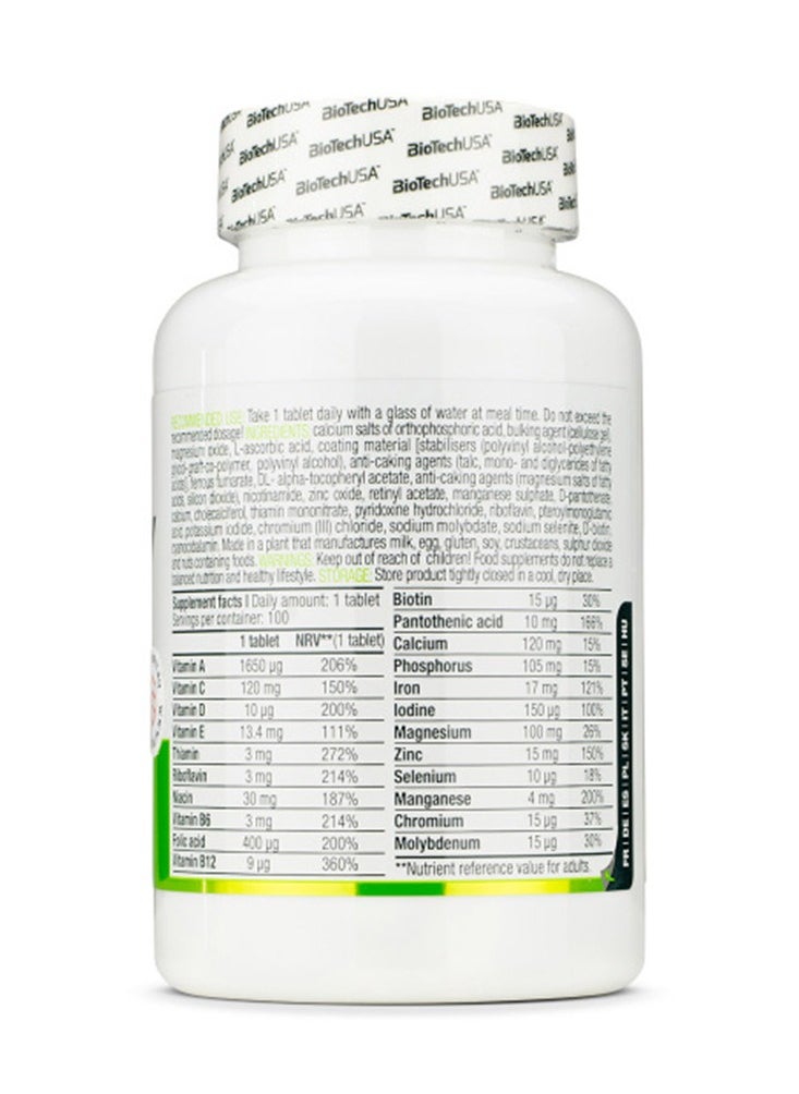 BiotechUSA One-A-Day Multivitamin 100Ser 100 Tabs 149g