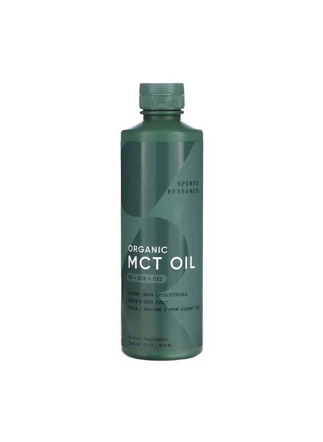 Organic MCT Oil 16 fl oz 473 ml