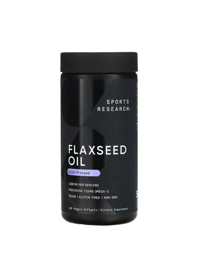 Flaxseed Oil 1200 mg 180 Veggie Softgels