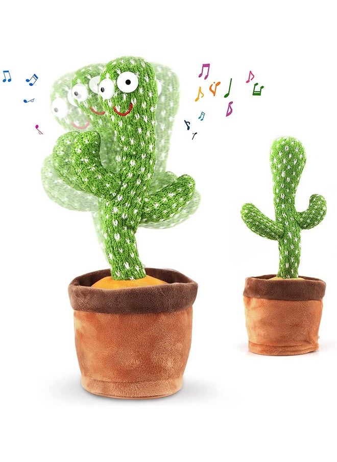 Toyshine Dancing Cactus Toy | Talking, Wriggle Singing Mimicking -Repeat What You Say with LED