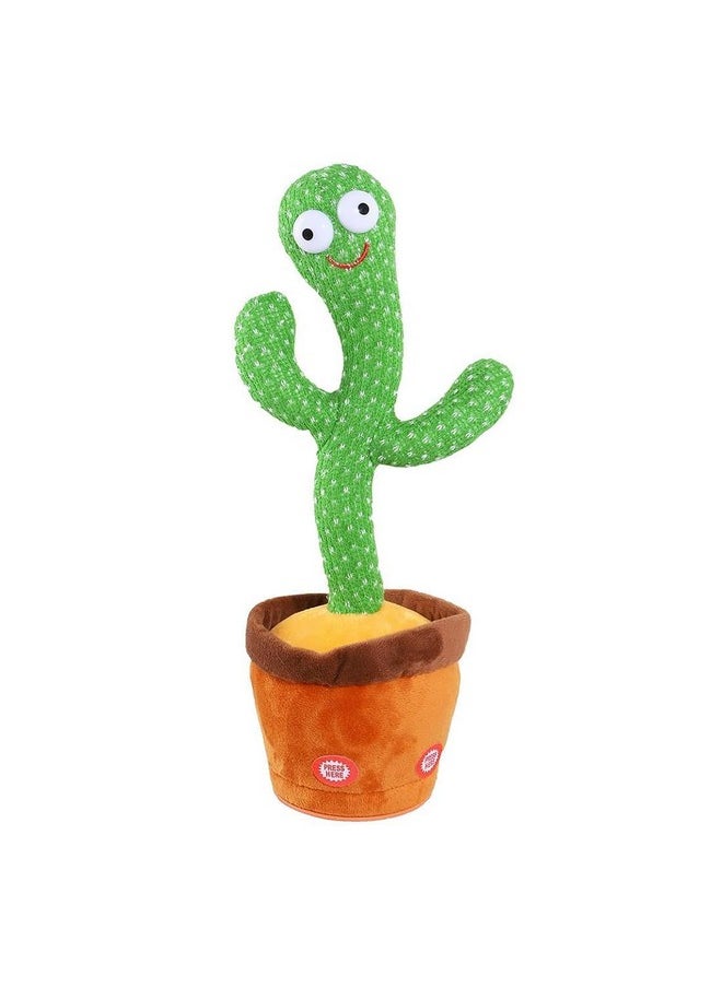 KRIREEN Dancing Cactus Baby Toys for Kids it Can do Singing & Recording Function - Repeat What You Say, Educational Toys for Children Playing, Pack of 1, Rechargeable Cable Included