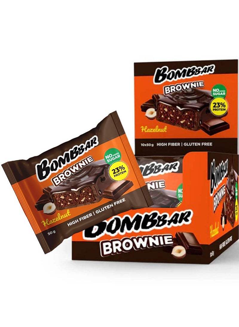 Bombbar Brownie 10×50g Hazelnut