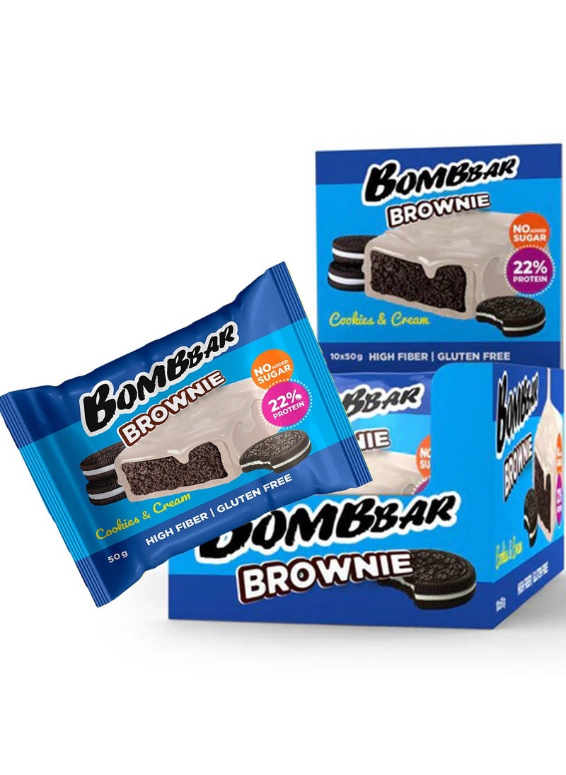 Bombbar Brownie 10×50g Cookies & Cream