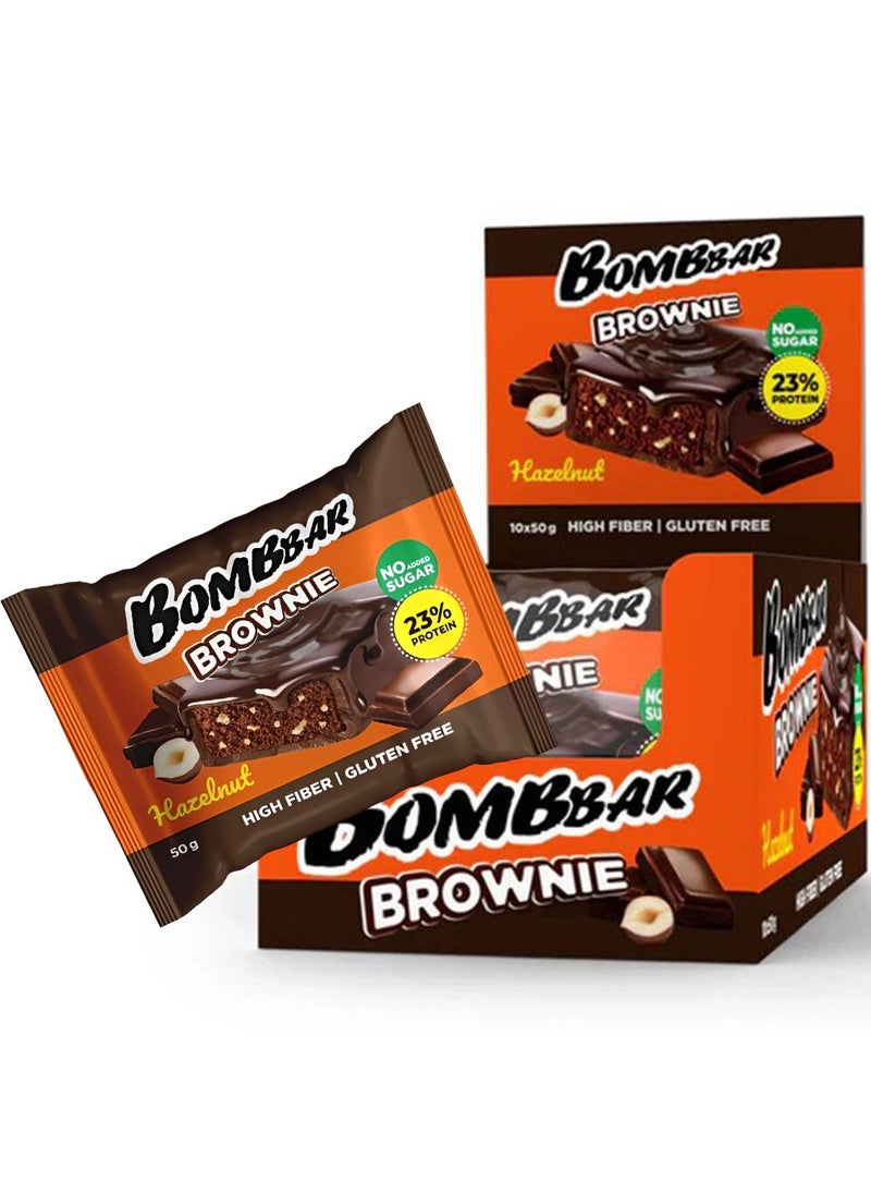 Bombbar Brownie 10×50g Hazelnut