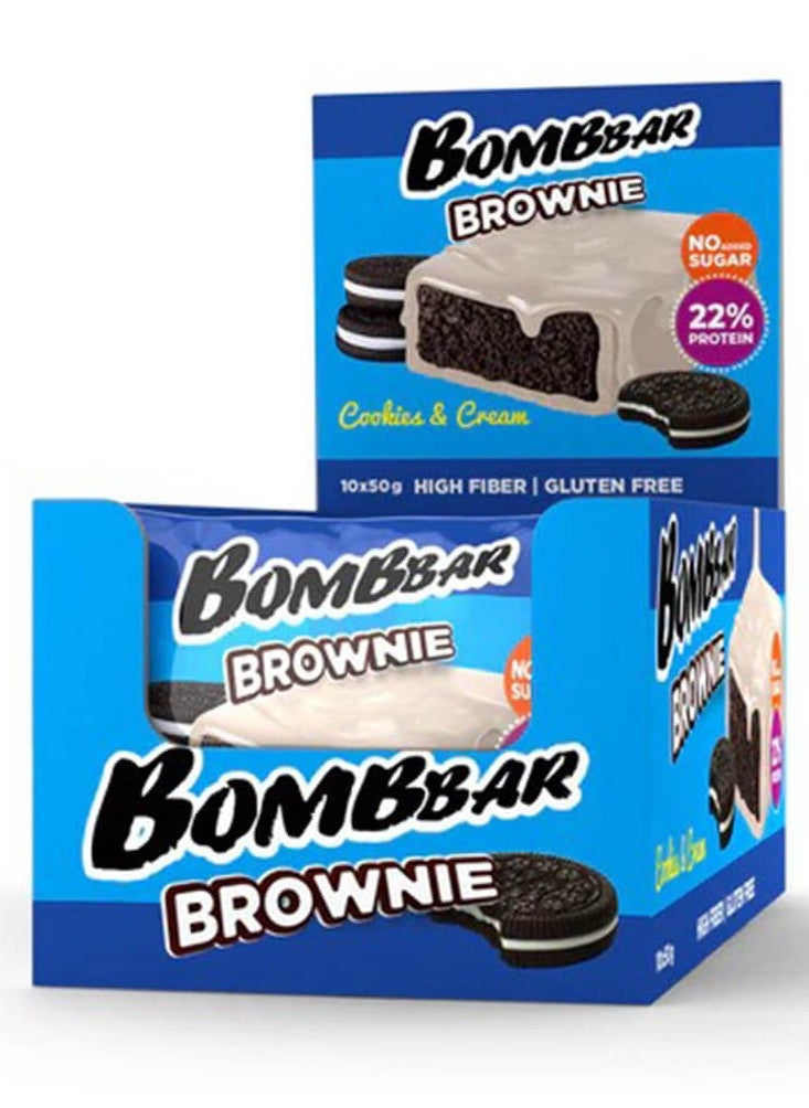 Bombbar Brownie 10×50g Cookies & Cream