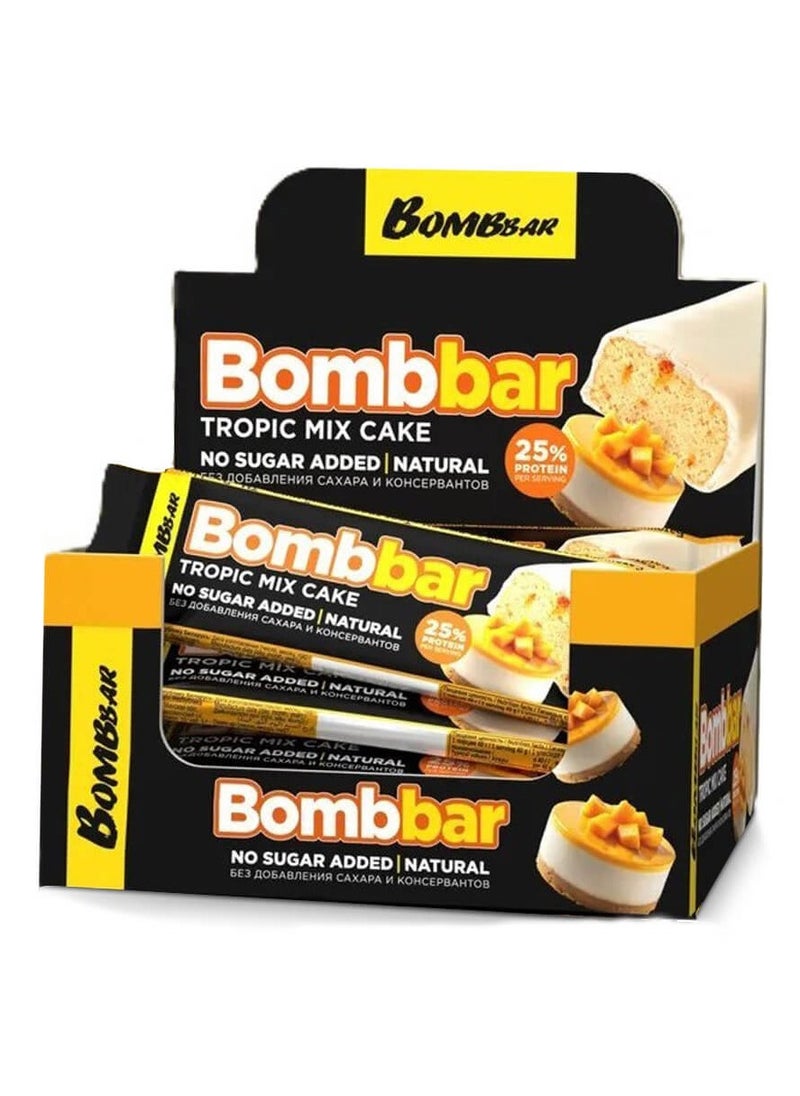 Bombbar 12×40g Tropical Mix Cake