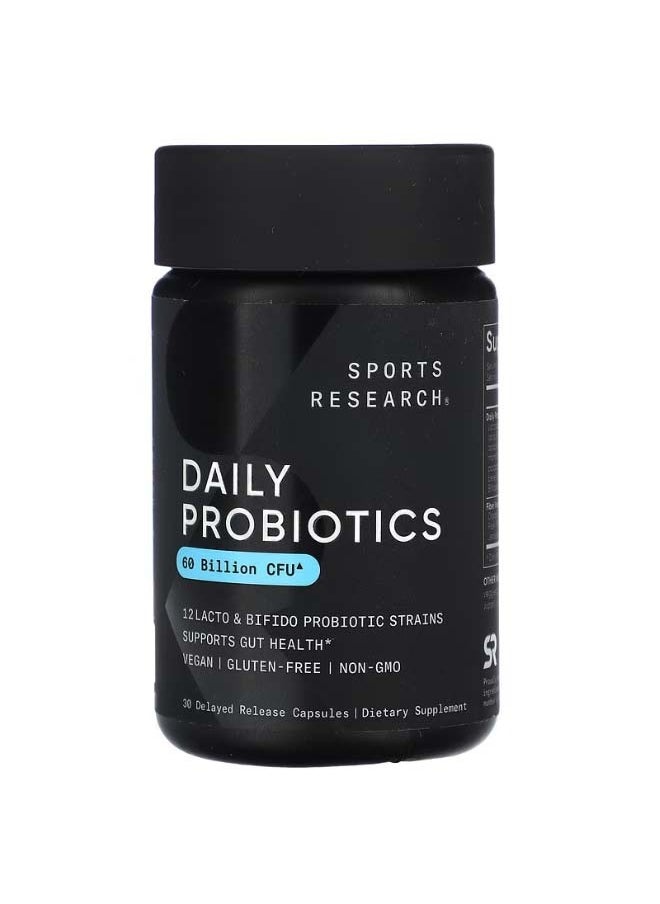 Daily Probiotics 60 Billion CFU 30 Delayed Release Capsules