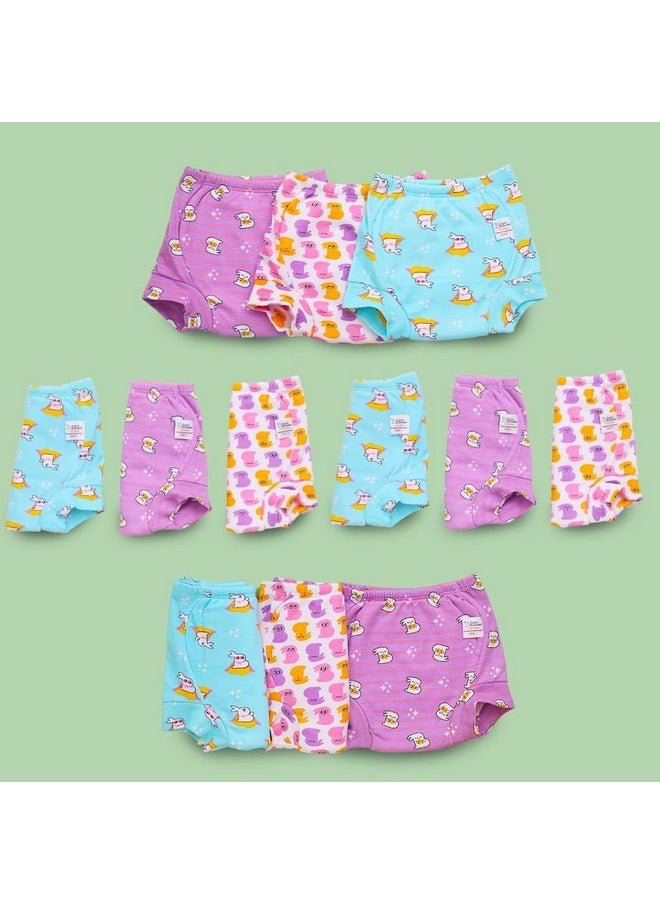 superbottoms Padded Underwear™ | for Potty Training & Mess-Free Diaper-Free time | Prevents Pee Puddles | 3 Layers of Premium Cotton Padding (No Sponge) | (Bummy World, Size: 2, Pack of 12)