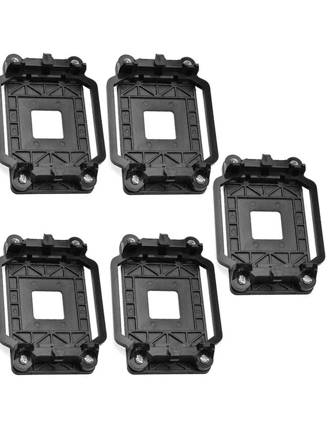 5 PCS CPU Fan Bracket Base for AM2 AM3, Outstanding CPU Cooler Retention Bracket, Black Motherboard Heatsink Fan Stand, Suitabel for AMD AM2 AM3