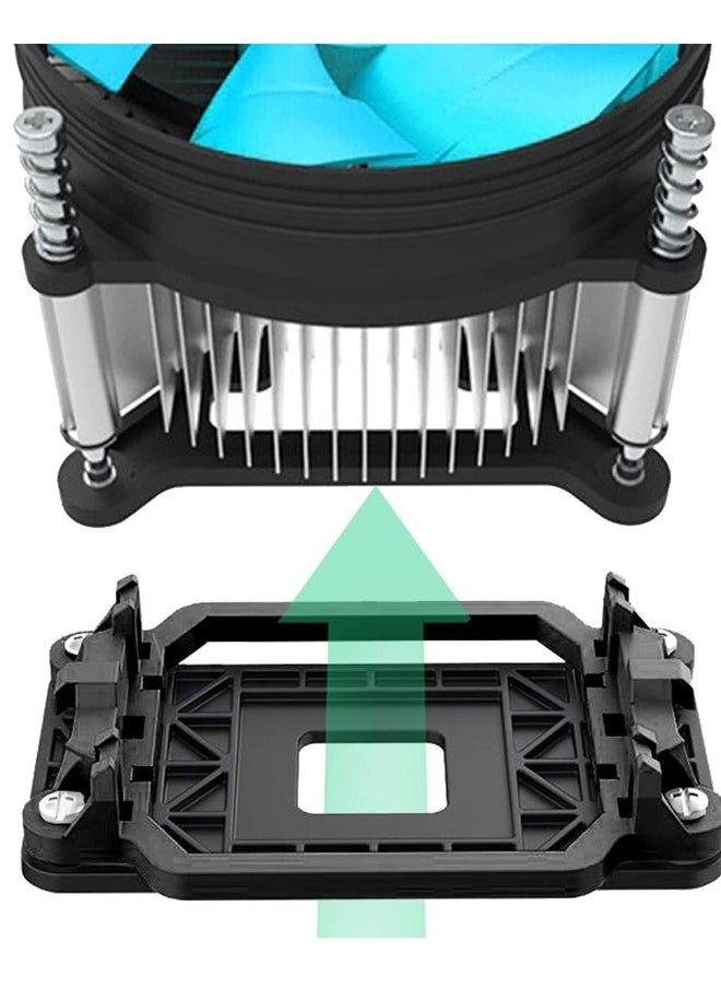 5 PCS CPU Fan Bracket Base for AM2 AM3, Outstanding CPU Cooler Retention Bracket, Black Motherboard Heatsink Fan Stand, Suitabel for AMD AM2 AM3