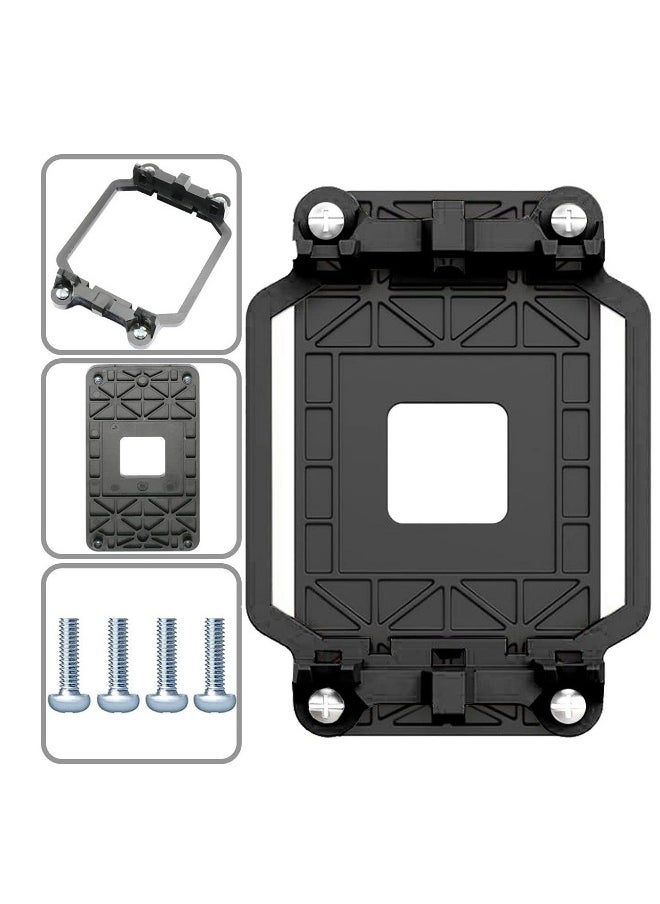 5 PCS CPU Fan Bracket Base for AM2 AM3, Outstanding CPU Cooler Retention Bracket, Black Motherboard Heatsink Fan Stand, Suitabel for AMD AM2 AM3