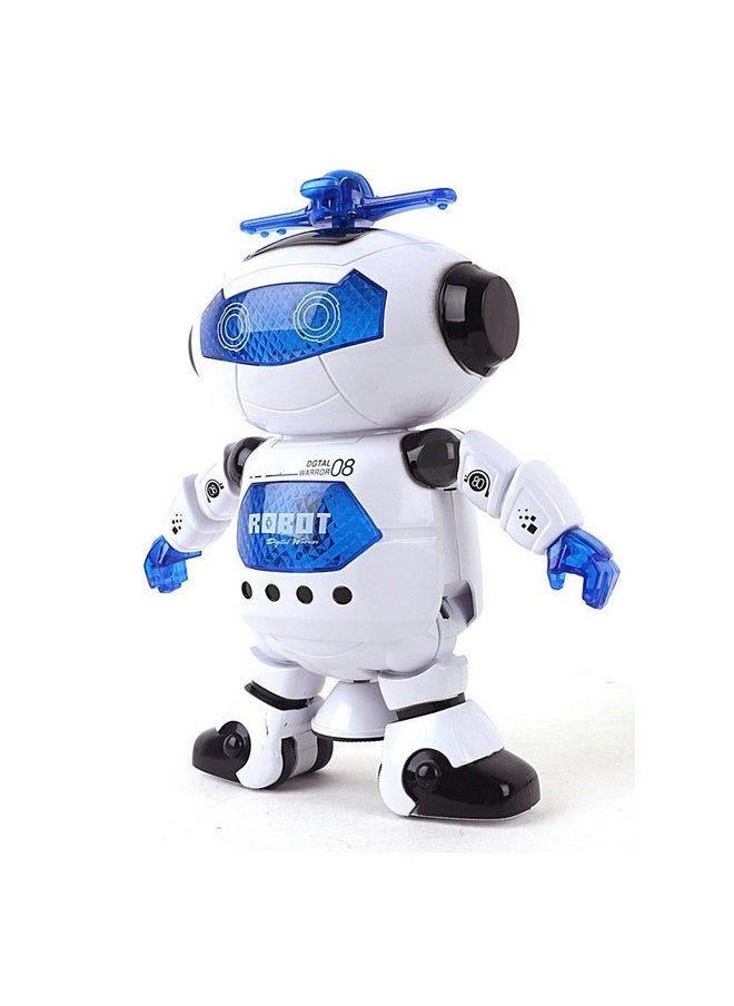 Musical Walking Dancing Robot Toy For Kids, Flashing Lights, 360° Body Spinning, Toddlers Bosys Girls Fun Figure Toy