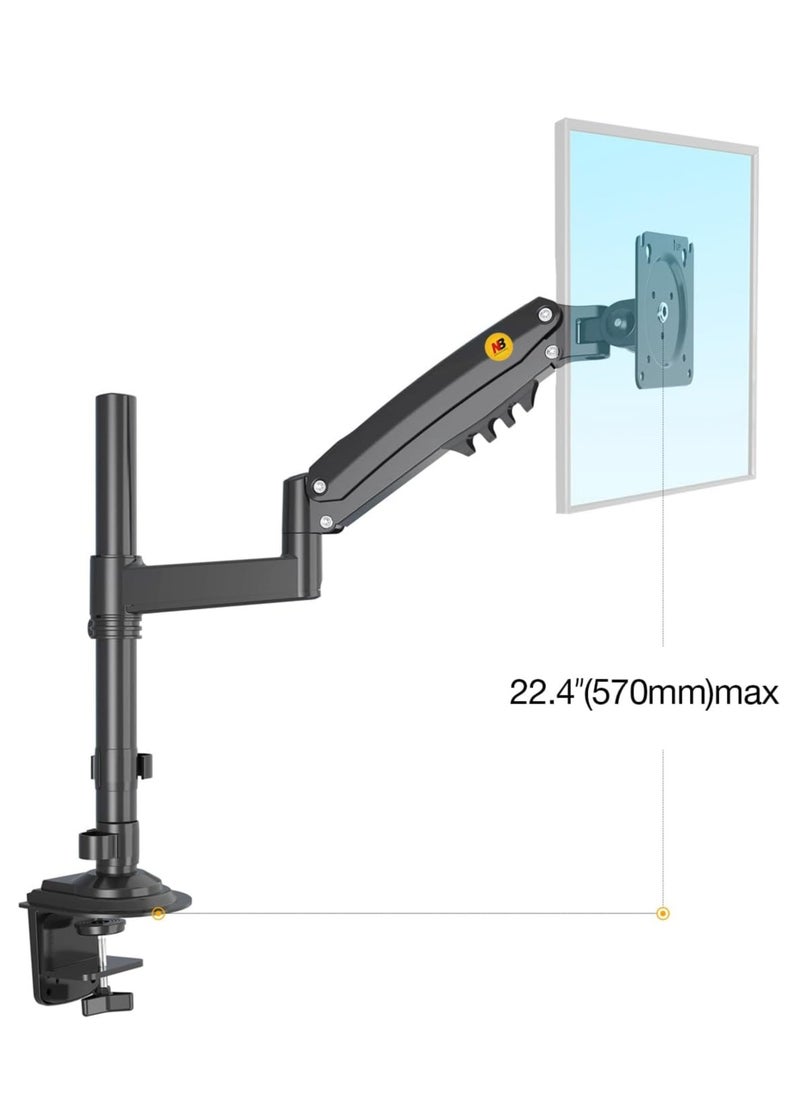 Monitor Desk Mount Long Arm for 17-30 Inch Monitors Within Ultra Wide Full Motion Swivel Height Adjustable Monitor Stand H100
