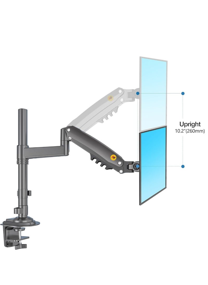 Monitor Desk Mount Long Arm for 17-30 Inch Monitors Within Ultra Wide Full Motion Swivel Height Adjustable Monitor Stand H100