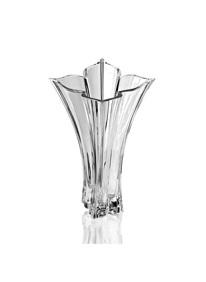 Mikasa Crystal Florale Crystal Vase, 14-Inch