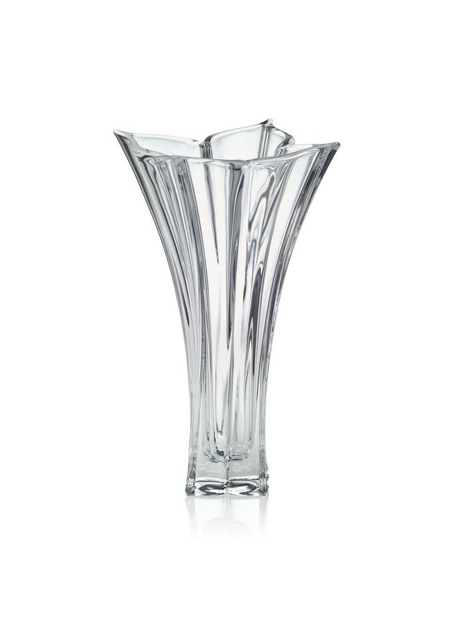 Mikasa Crystal Florale Crystal Vase, 14-Inch