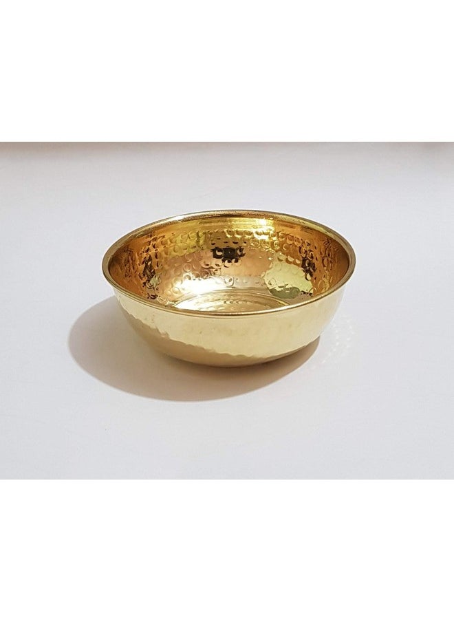 Pure Source India Brass Bowl Set of 4 Pcs, 4.5 Inch Size, 100% Pure Brass Bowl Hand Made (Set of 4 Pcs)