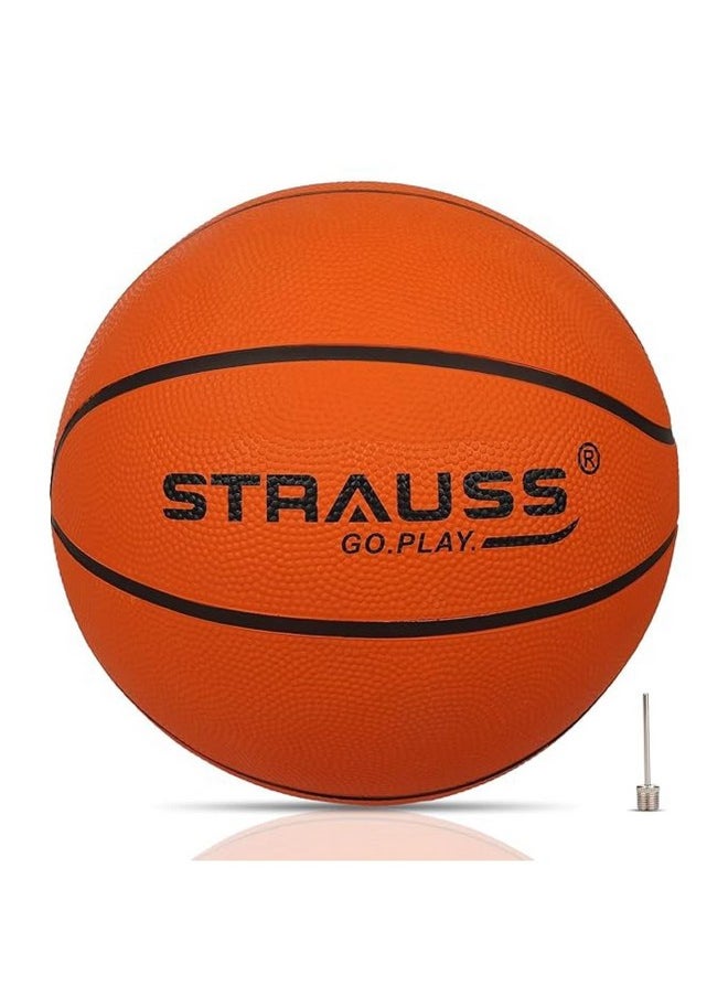 STRAUSS Official Basketball Size 7 |Professional Match Ball for Indoor & Outdoor Games & Training | Ideal for Kids & Adults | Ideal for Basketball Enthusiasts and Athletes | Suitable for All Surfaces