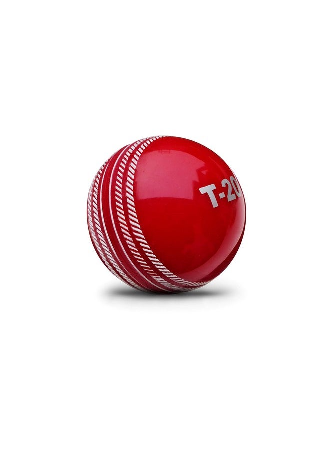 Jaspo T-20 Soft Pvc Cricket Balls Red (Pack Of Three) Standard Size - Pvc