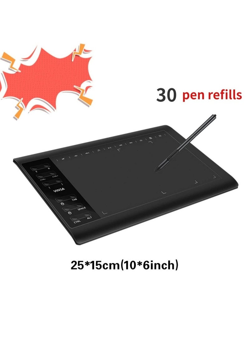 Drawing Tablet With Screen Artist 15.6 Pro Computer Graphics Tablet 120% Srgb With Battery Free Stylus Full Laminated Technology & Deco Mini7 Graphics Tablet