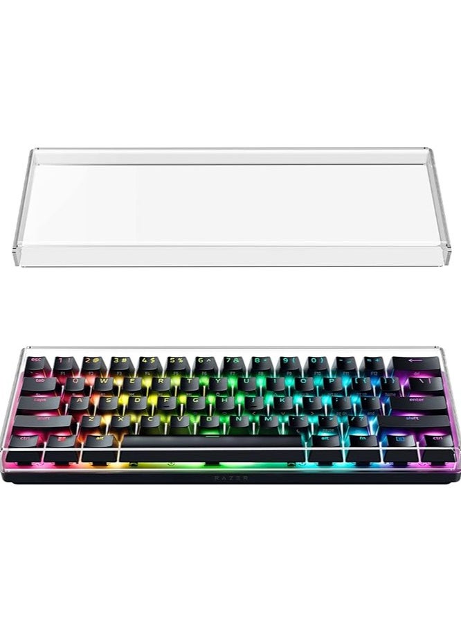 Premium Acrylic Keyboard Dust Cover for 60% Compact 61 Keys Keyboard Compatible with Razer Huntsman Mini 60% Gaming, RK ROYAL KLUDGE RK61 Keyboard.