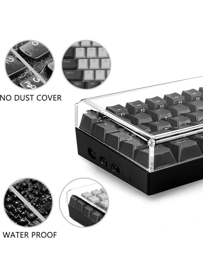 Premium Acrylic Keyboard Dust Cover for 60% Compact 61 Keys Keyboard Compatible with Razer Huntsman Mini 60% Gaming, RK ROYAL KLUDGE RK61 Keyboard.