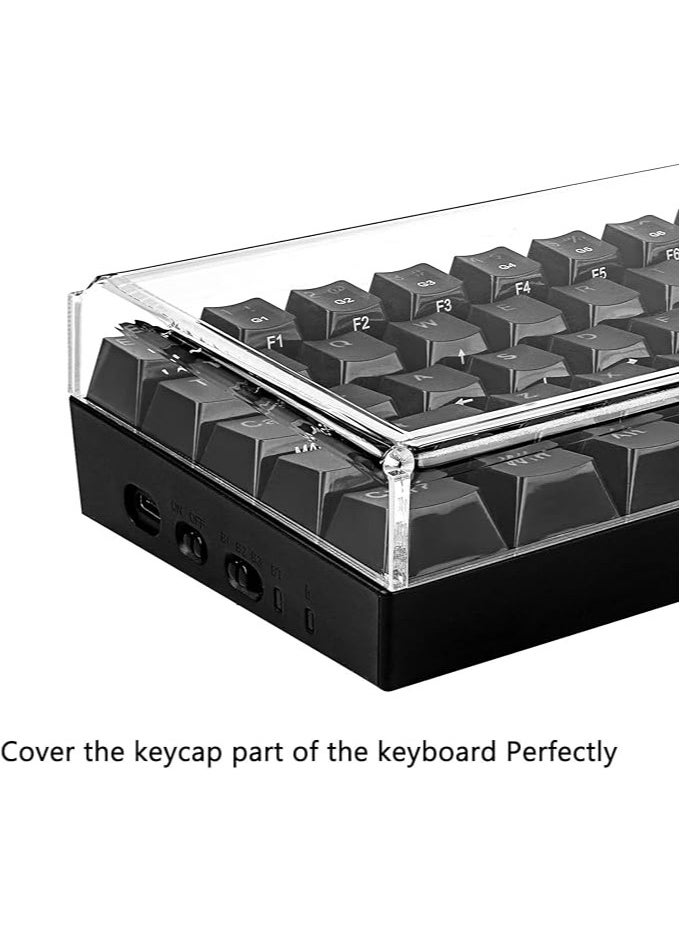 Premium Acrylic Keyboard Dust Cover for 60% Compact 61 Keys Keyboard Compatible with Razer Huntsman Mini 60% Gaming, RK ROYAL KLUDGE RK61 Keyboard.