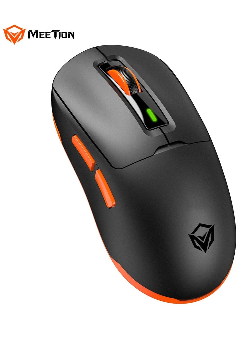 Meetion GW24 8000DPI Gaming Mouse Ultra Lightweight 62g Bluetooth 3-Mode Rechargeable Wireless Gaming Mouse (WHITE)