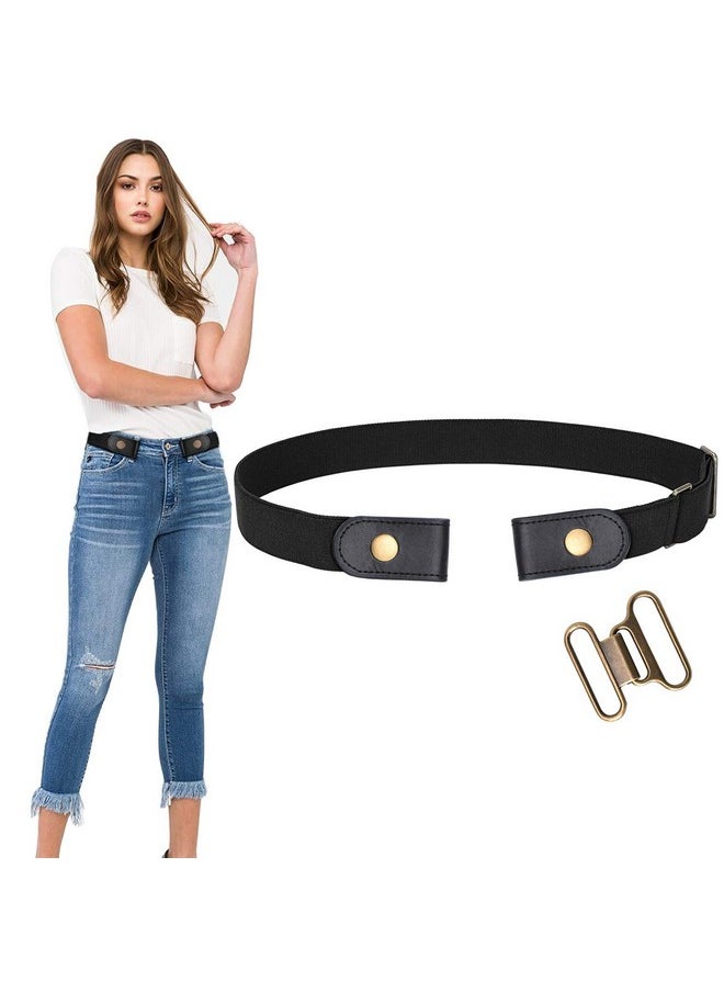 WERFORU No Buckle Stretch Belt For Women/Men Elastic Waist Belt Up to 48