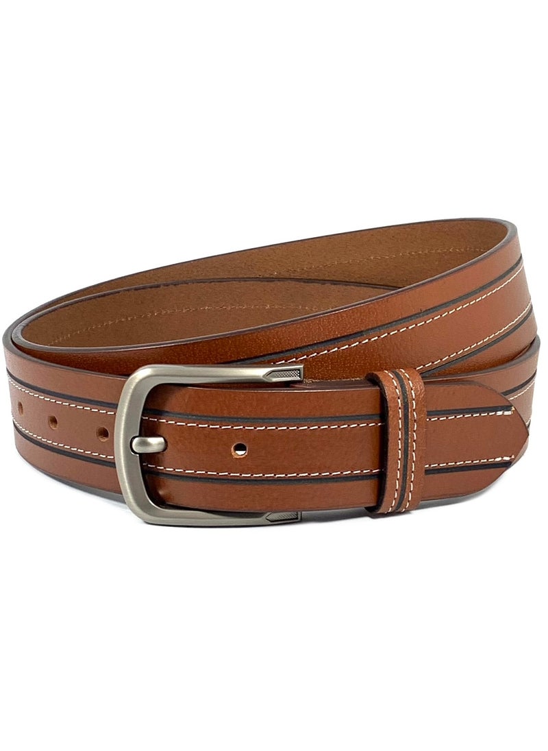 Classic Milano Genuine Leather Belt Men - Semi-Casual Men's Belts & Party Wear Belts for men, Casual Outfits Man Belt, Gifts - Men’s Leather Belt for Men