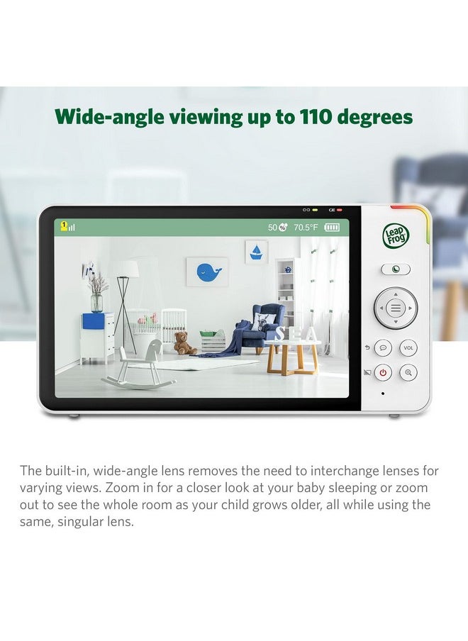 LeapFrog LF915HD Baby Monitor, 5” 720p Screen, 360° Pan & Tilt with 8X Zoom Camera, Color Night Vision, Night Light, Two-Way Intercom, Secure Transmission No WiFi